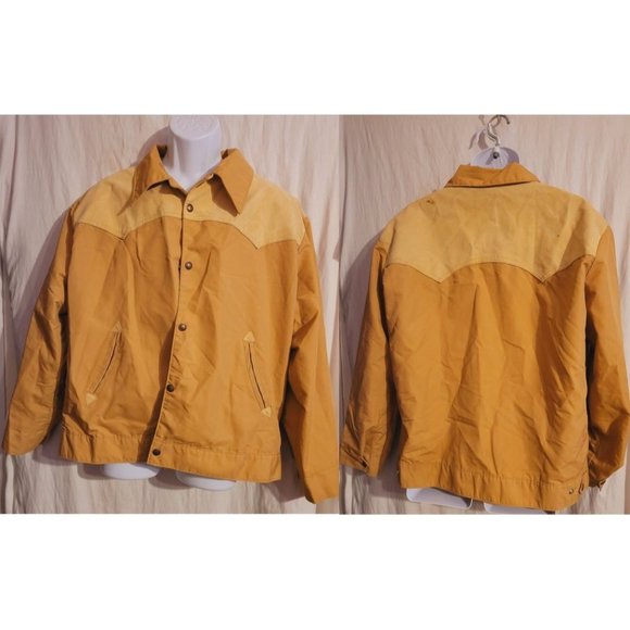 Western Outdoor Wear Tan Jacket Size Xl 